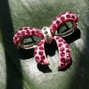 Betsey Johnson Pink Bow Pendant